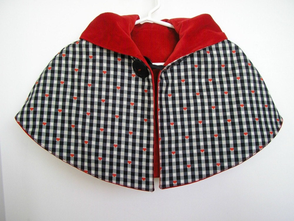 Rouge Noir Lil Red Riding Hood Cape - Reversible