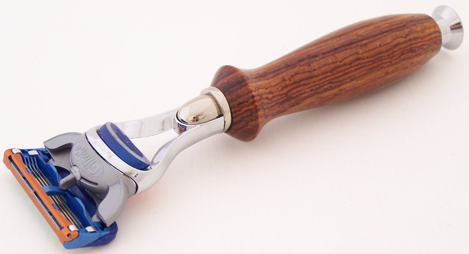 Cocobolo Wood Fusion Razor Shaving Handle (Handmade in USA))
