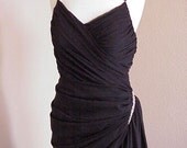 Darius Cordell / Style 5003 / Black Evening Dress / Chiffon Formal Wear / Designer Gown