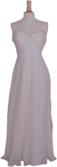 Style 1022 / Plus Size Dress / White Prom Gown / Designer Formal Wear