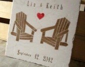 Personalized Kitchen Trivet, Adirondack Chair Design