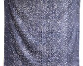 Nani Iro Melody Sketch Double Gauze Japanese Fabric - dark grey blue