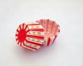 Red Circus Stars and Stripes Cupcake Baking Cups (Qty 48)