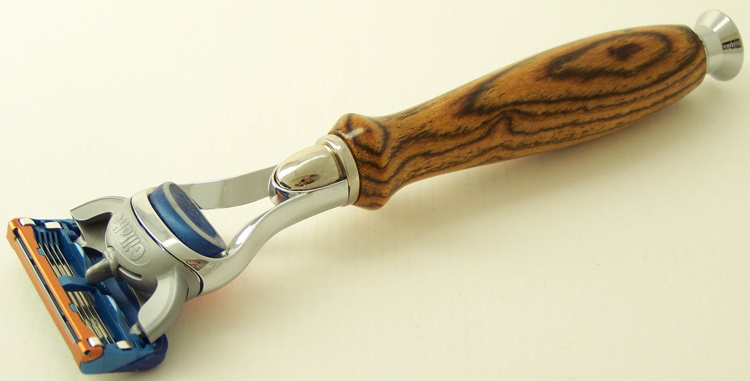 Bocote Wood Fusion Razor Shaving Handle (Handmade in USA)