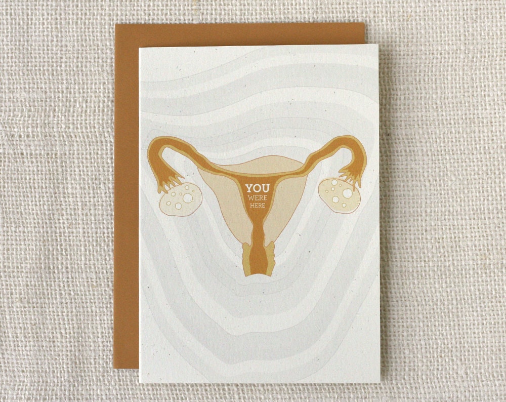 Birthday Card - Uterus