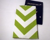 Chevron Passport Cover green chevron passport case wallet - redmorningstudios