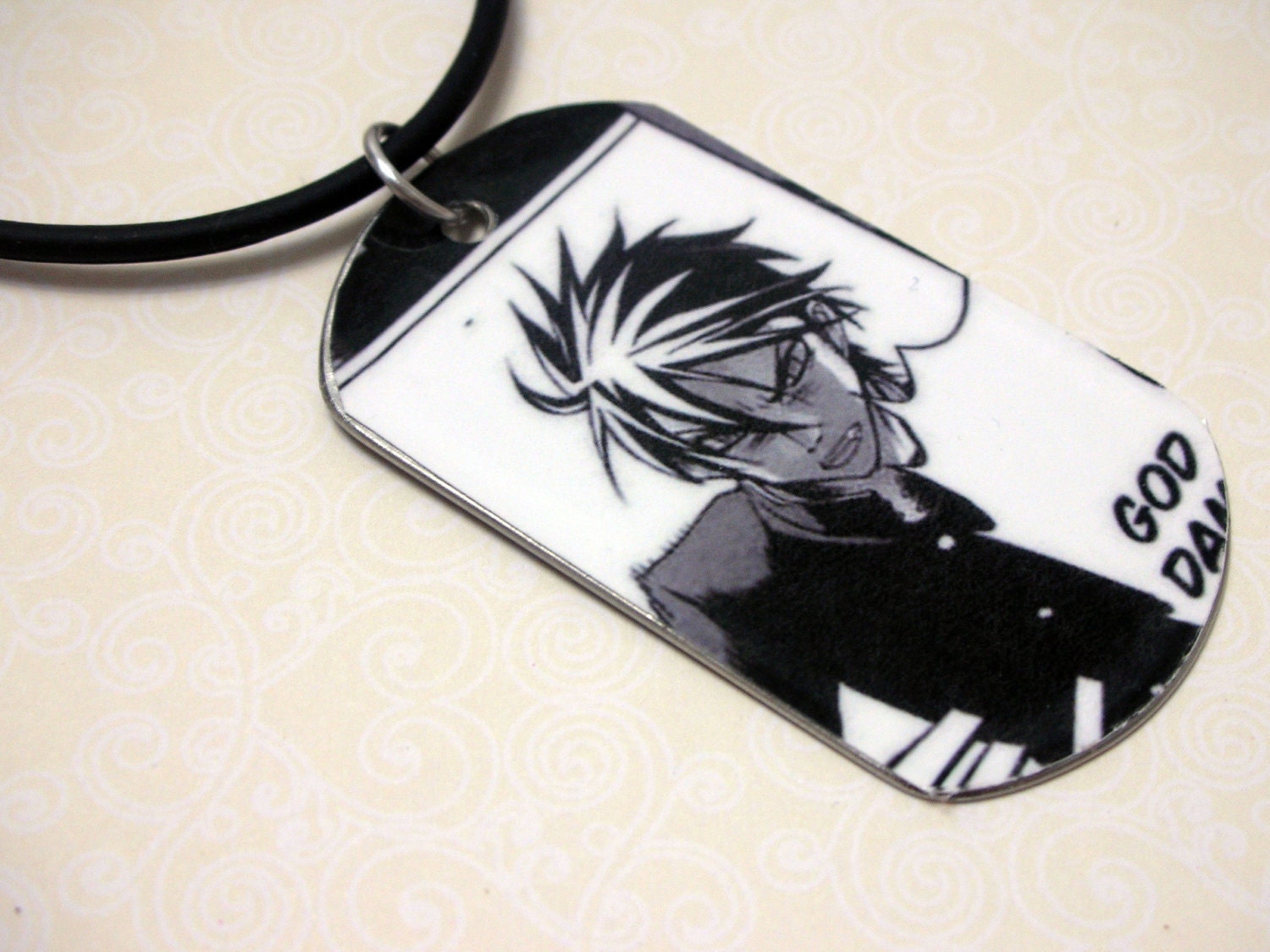 High School Of The Dead Manga Dog Tag Necklace Original Geekery  FREE USA SHIPPING