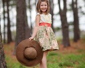 Girls Vintage Style Patchwork Rose Dress... Limited Edition Sizes 12/18M through 12