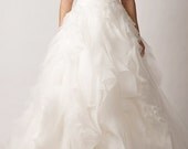 Cindy/wedding gown/silk/custom made/ivory/white/ALL SIZE