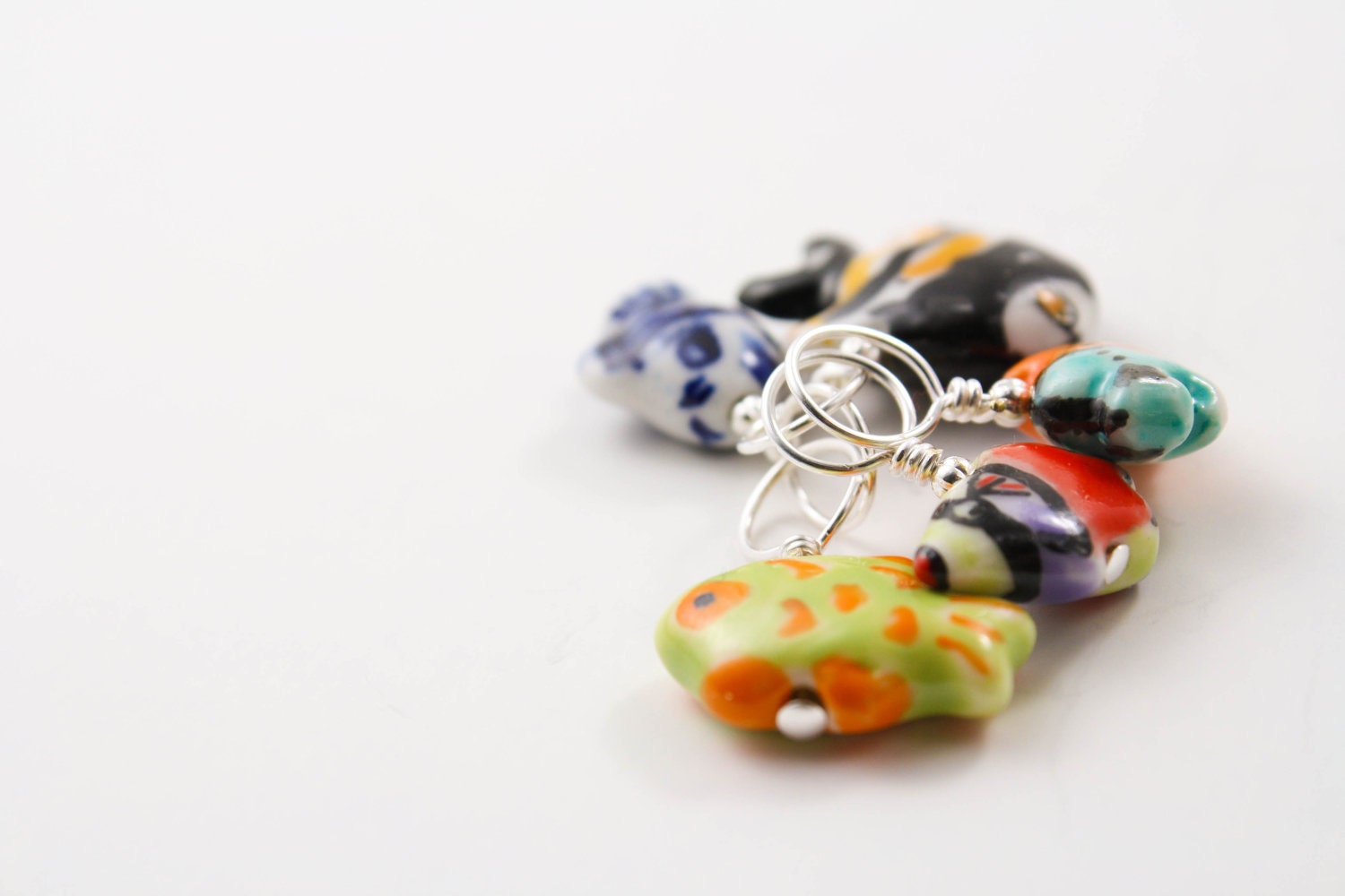Under The Sea- Knitting Stitch Markers- Set of 5- Large