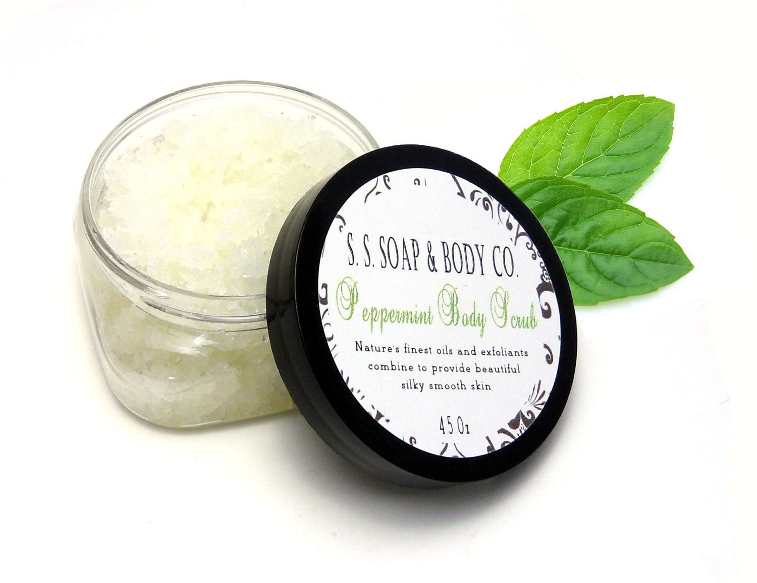 Peppermint Body Scrub -with Dead Sea Salt and Sugar