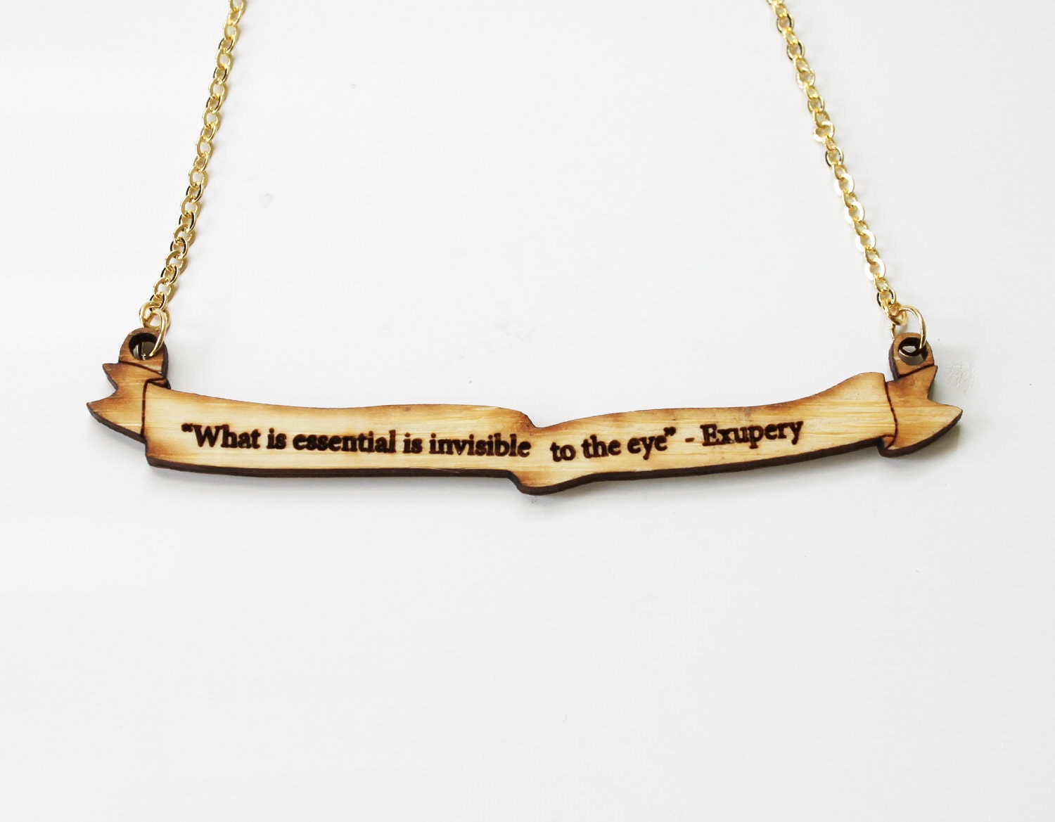 The Little Prince Quote Necklace