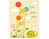 How Does Your Garden Grow 8x10 inch print by Finny and Zook