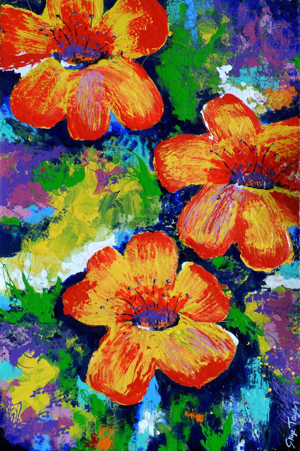 Abstract - Spring in Bloom by Skye Taylor