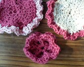 Flower Washcloth Organic Cotton Yarn