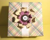 Preppy Chic Origami Box in Pastel Colors