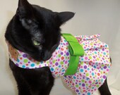 CoolCats Multicolor Polka Dot Spring Cat Harness Dress Easter Dress