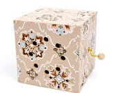 vintage wallpaper music box. plays: love me tender.