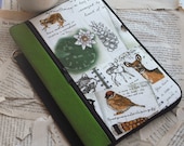 kindle nook SOFT COVER book style (FREE monogram) - nature journal