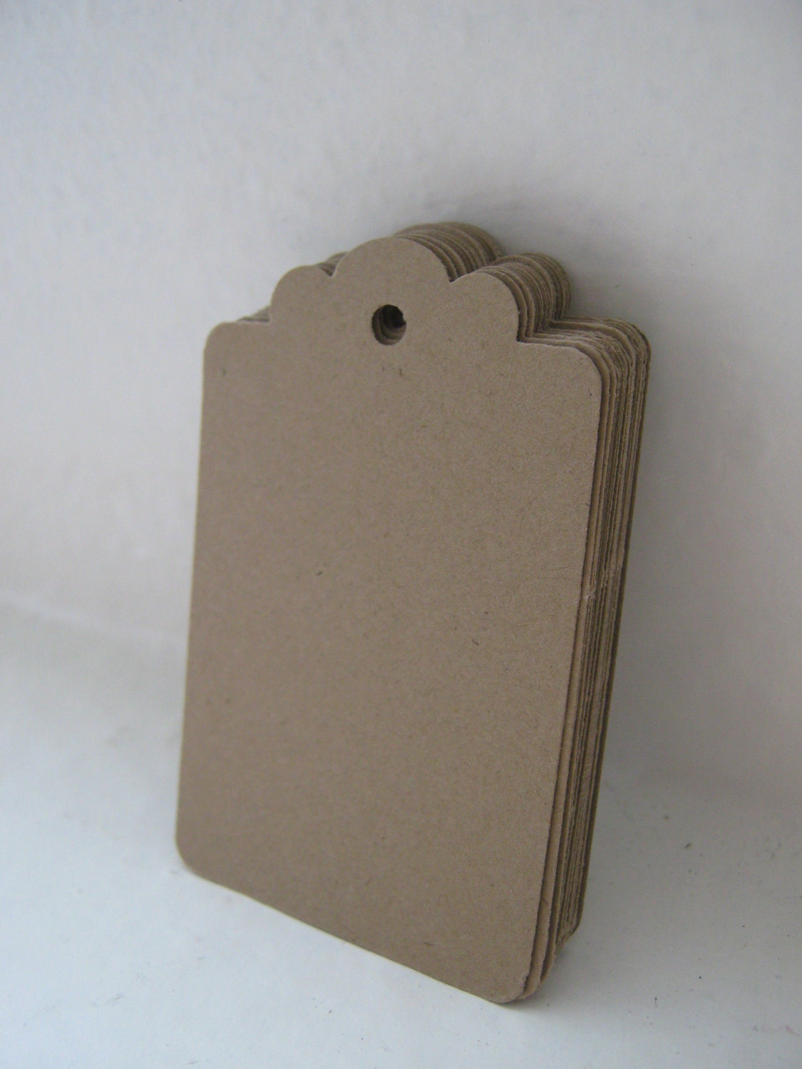 Kraft Brown Die Cut Tag Labels for Gifts, Prices or Paper Crafts - Set of 100 - Medium Il_170x135