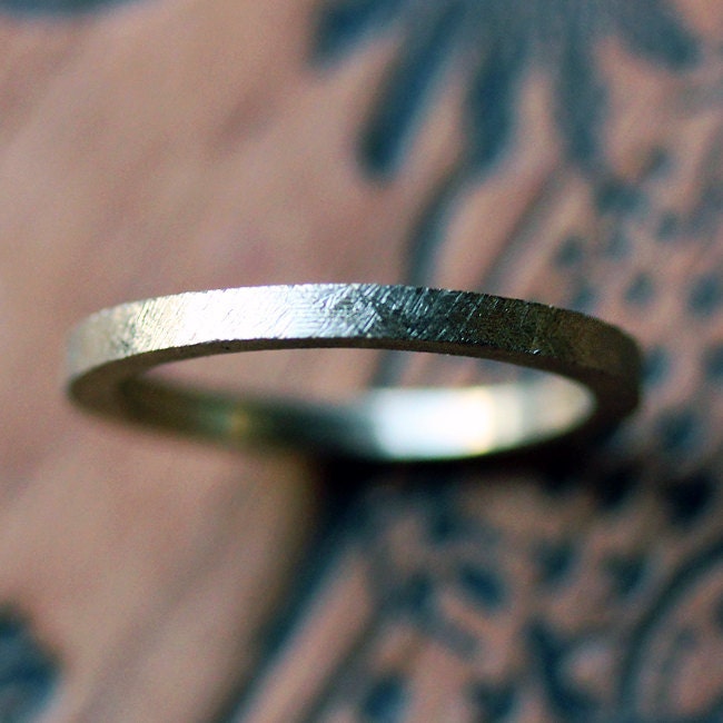 18k gold wedding band, gold wedding ring, yellow gold, texture, 2mm womens wedding ring, made to order