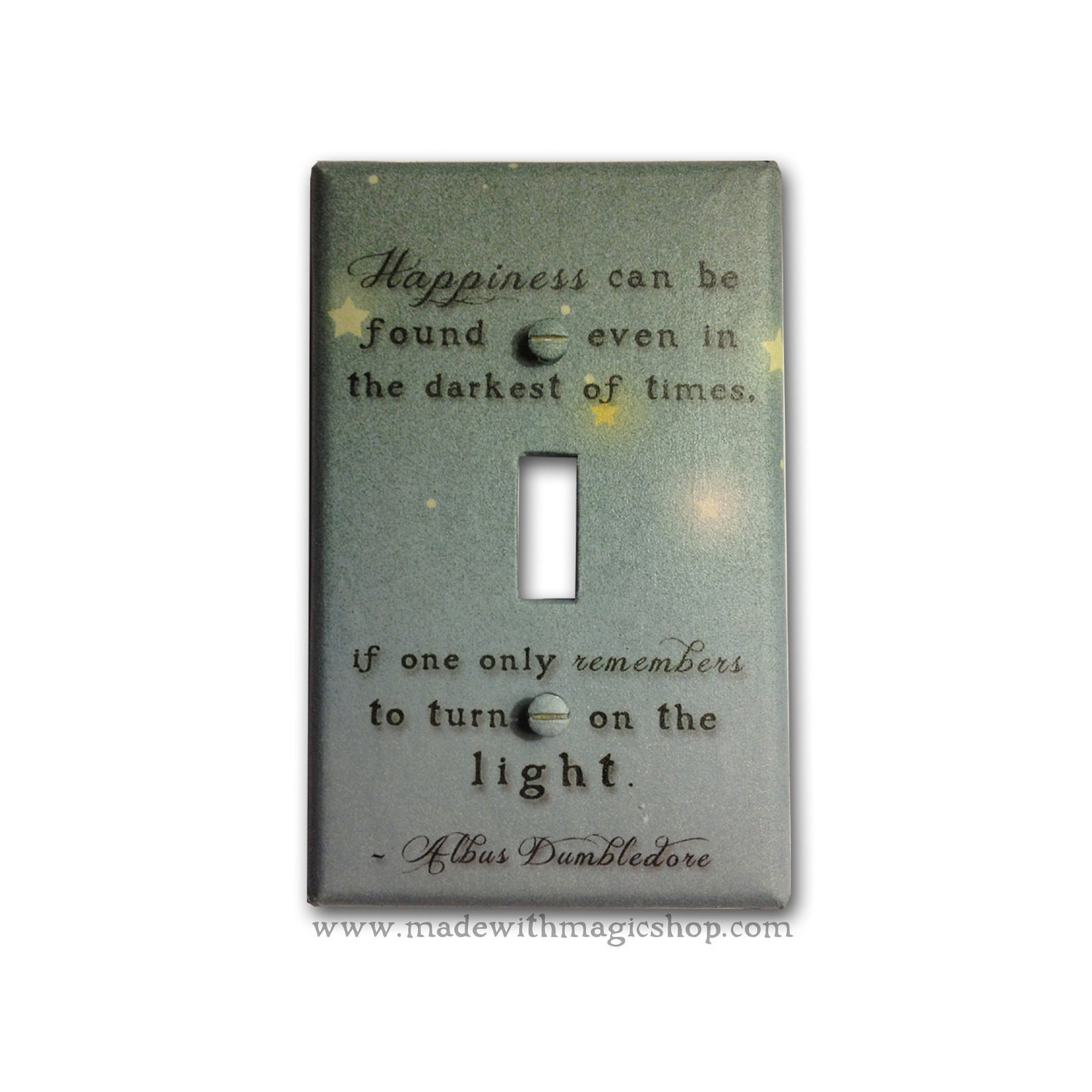 Turn On The Light - Harry Potter Inspired Switch Plate