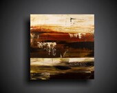 Abstract Painting. Wall Art. 10% OFF Sale. Modern Art. Original. Contemporary Painting. Huge. 24 x 24. Rust Green Brown
