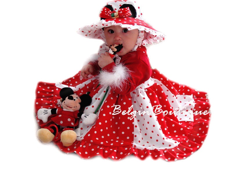 Pageant Minnie MOuse Boutique casual wear doll easter baby girl custom nb 3/6m 9m 12m 18m 2T 3T 4 5 6 7 8 9 10 belginboutique