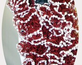 hand knitted Salsa Scarf Loopy Frilly Can Can Scarf or Ruffle