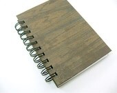 4 x 6 Blank Journal Faux Bois Brown