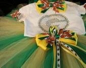 Bling Packers Football Tutu Set--Beautiful and Sparkley--Perfect for your little cheerleader