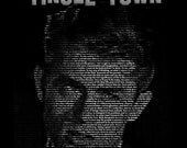 TypeFace Tinsel Town - book includes over 150 text-based portraits of famous faces