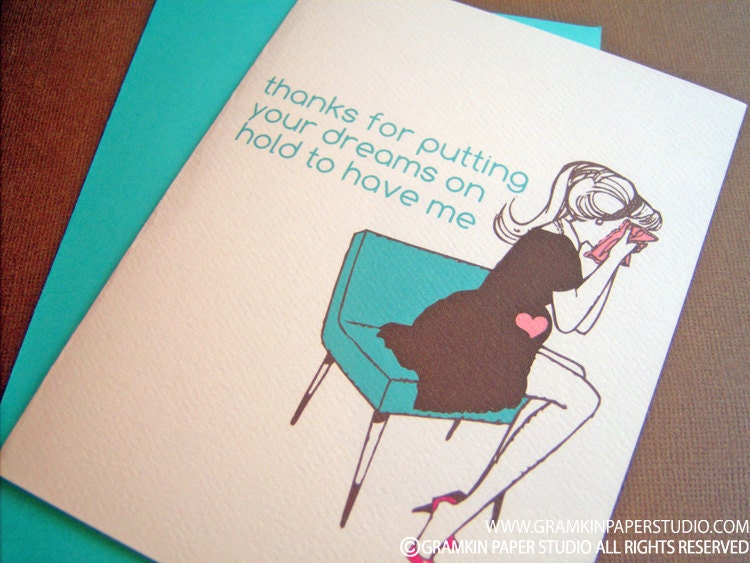 Dreams on Hold-Single Mothers Day Card