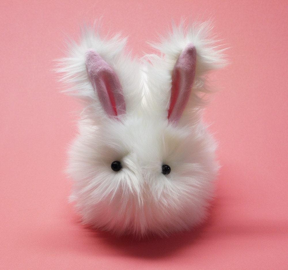 Cottonball Easter Bunny Momma Sized Stuffed Animal Plushie