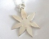 Unique Sterling Silver Flower Pendant - Necklace Jewellery