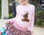 Ruffle Skirt - Nie Nie Ruffle Skirt - Pinks and Brown Sizes 2T 3T 4T 5T 6 7 8