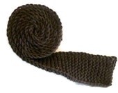 Skinny Knit Tie for men, Brown Tie, Gift Ties for men, Wool Tie in Dark Brown, Free Shipping