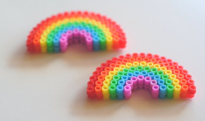 2 Piece Chunky Retro Rainbow Magnet Set