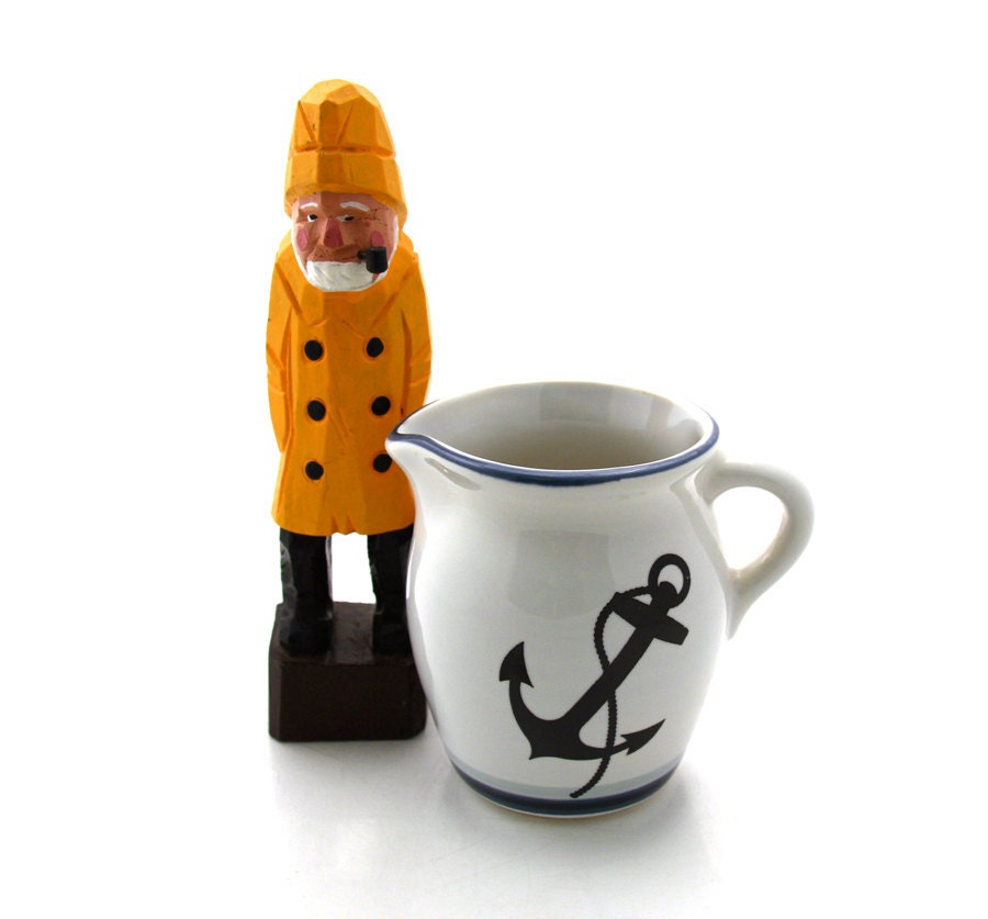 Anchor pitcher, nautical gift, beach house