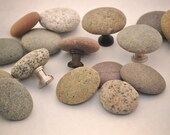 Beach and River Rock Cabinet Knobs - Handcrafted Custom Orders