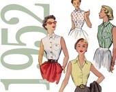 50s Blouse Vintage Pattern - B 32 - McCalls 9028