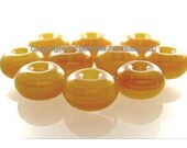 Glass Lampwork Beads sra Creme Brulee SPACER SHOP