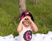 Birthday Girl Number or Initial Tank or Tee