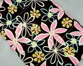 Ex-Large Back Relief Pack Hot/Cold Therapy Organic Flaxseed Rice Lavender Scented Daisy Dreams Brown/Pink Gift Ideas
