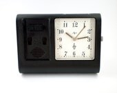 Vintage Luch mechanical clock with electric alarm