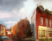 Lariny's, 1 of 2, 2012, oil on wood, 19x19 cm
