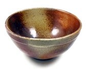 Earthy Stoneware Bowl - Handmade Wheel Thrown Ceramic Clay Pottery - Ships Today