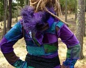 Pixie Clothing Tribal clothing Festival Top CUsTom Made FOr YoU PatchY wrAp TRibAL ToP