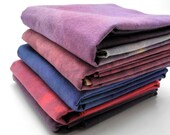 Red to Purples Pack - hand dyed fat quarters