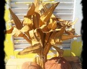 Primitive Cornstalks n Pumpkins